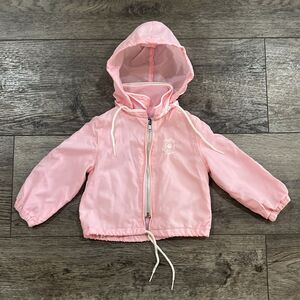 Vintage 80s Weather Tamer Wind Breaker Pink Hoodie Jacket - Baby Kids 18M
